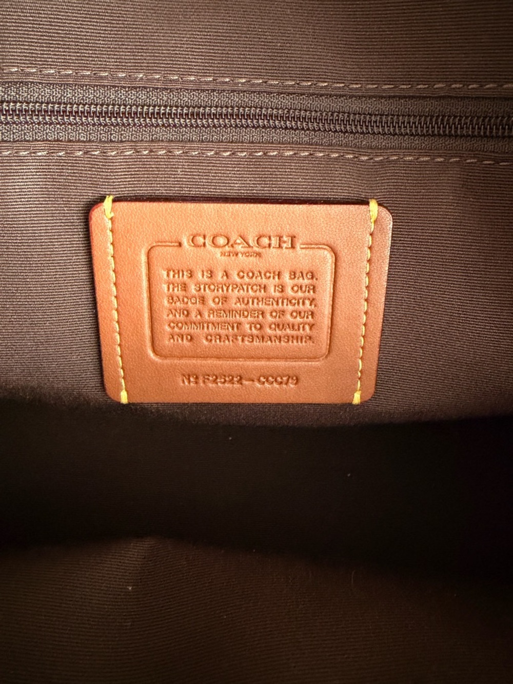 Coach Large Suede Rowan - Picture 7 of 8